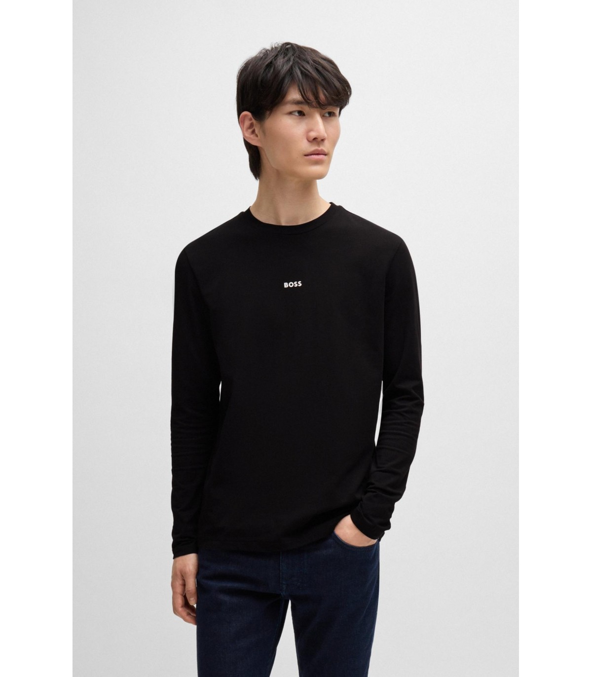 Tee shirt ml boss orange 001black