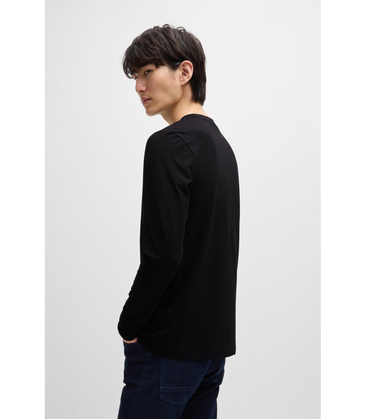Tee shirt ml boss orange 001black