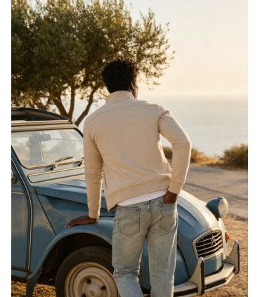 Sweat zippe benson & cherry beige