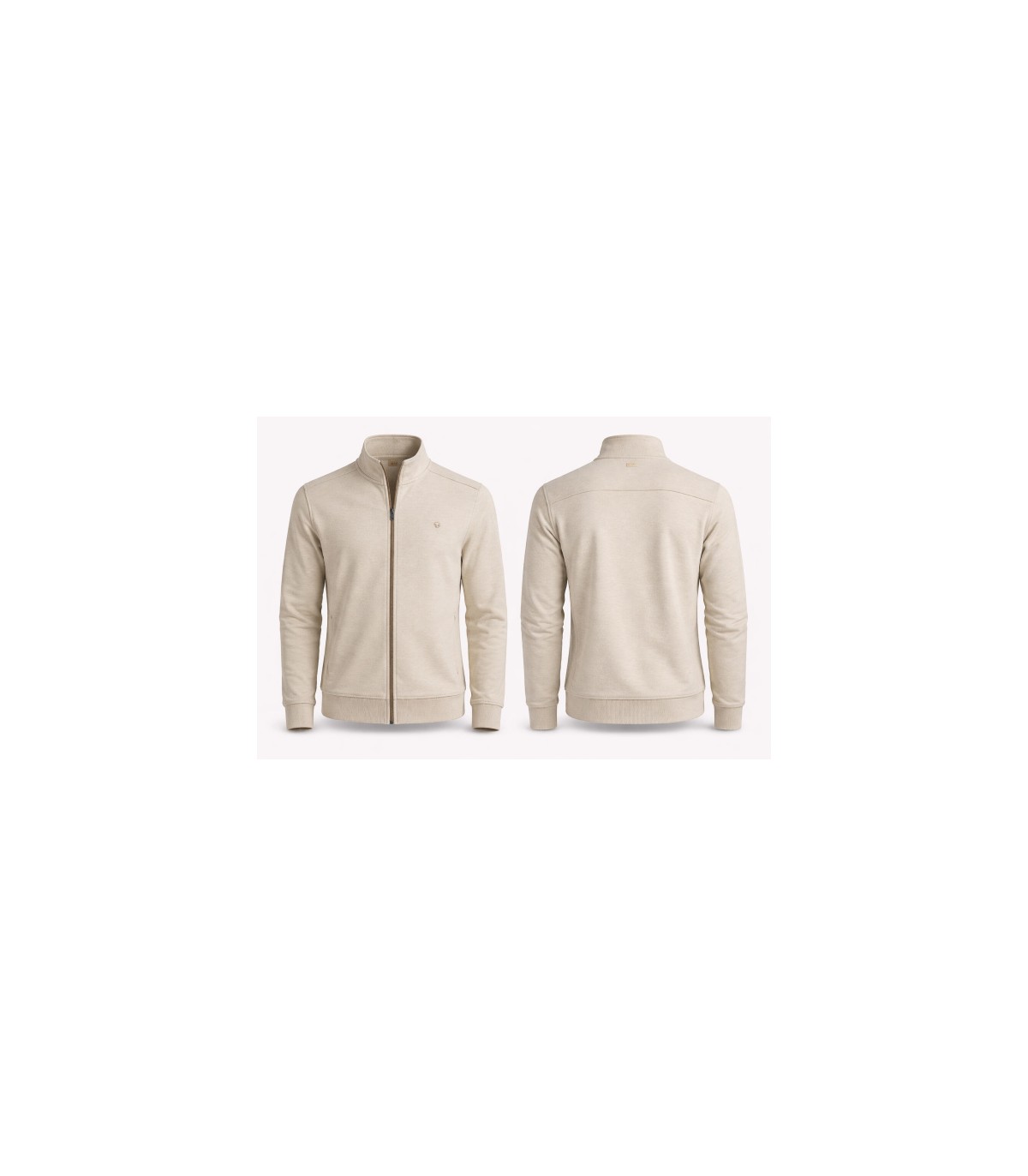 Sweat zippe benson & cherry beige