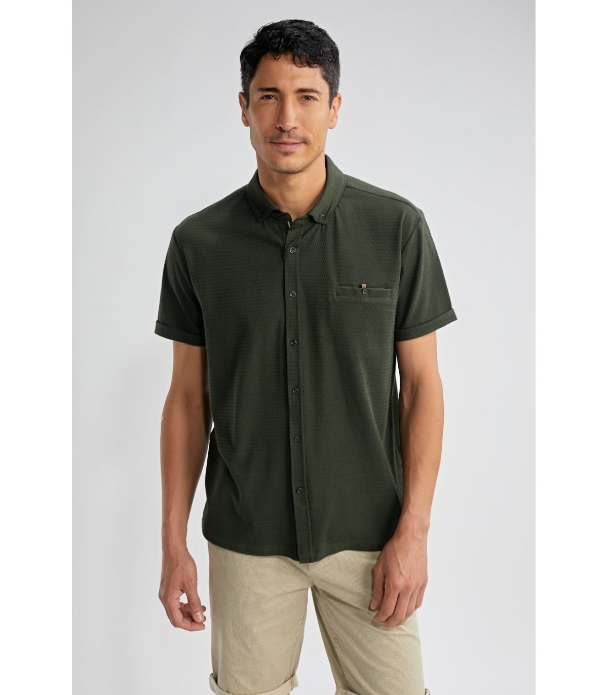 Chemise mc benson & cherry kaki