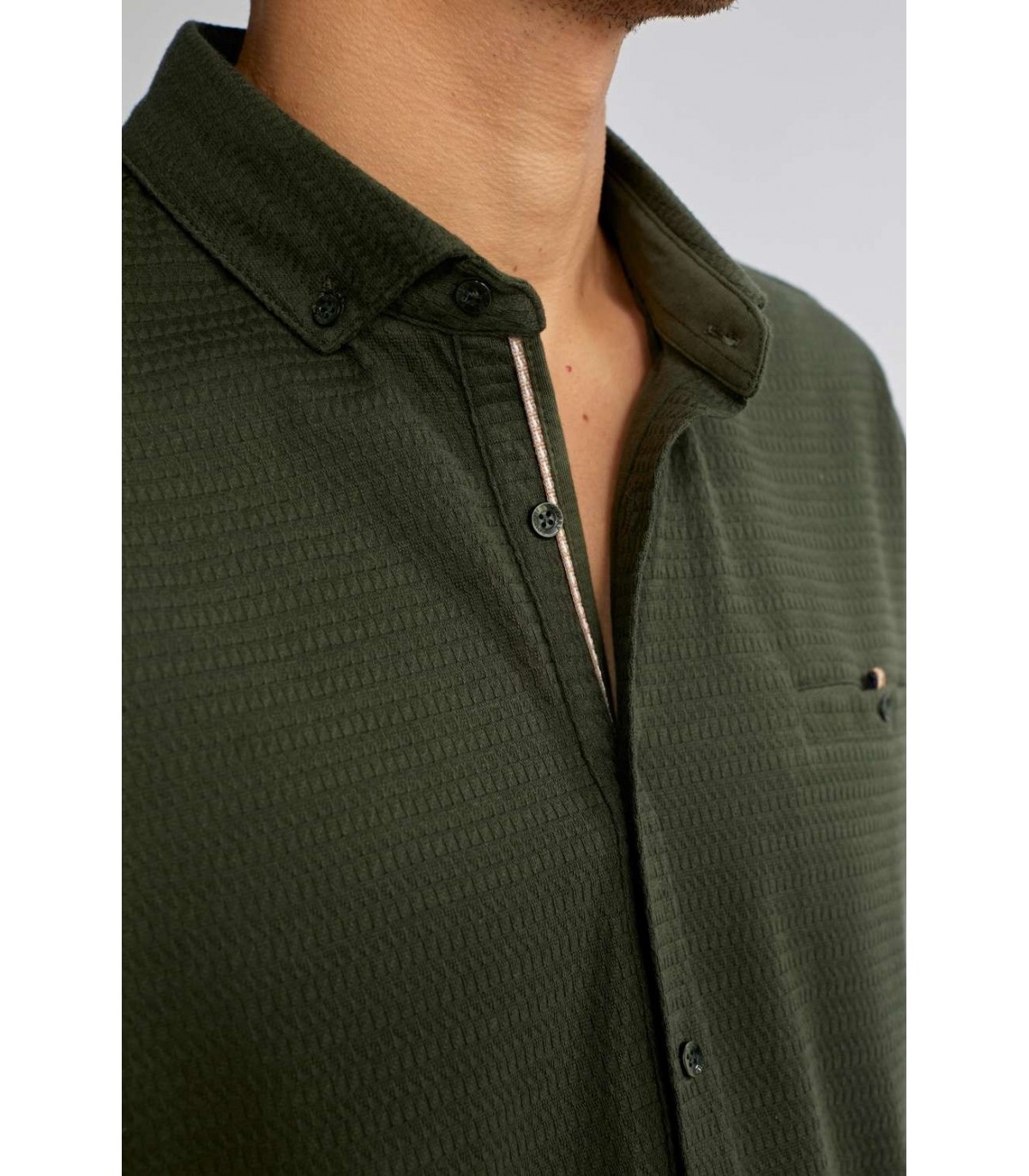 Chemise mc benson & cherry kaki