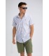 Chemise mc benson & cherry blanc-beige