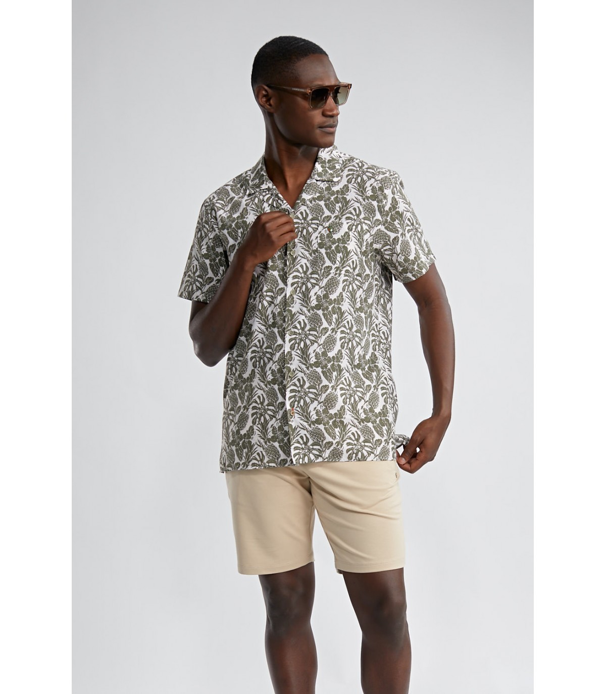 Chemise mc benson & cherry kaki