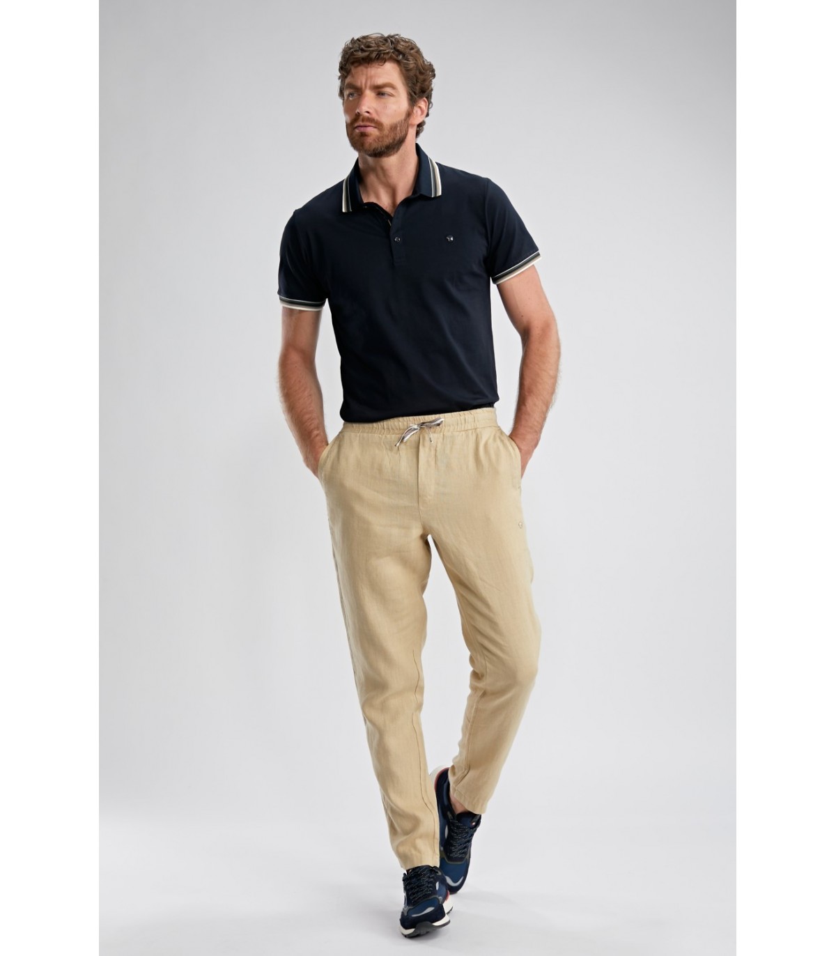 Pantalon chino benson & cherry beige