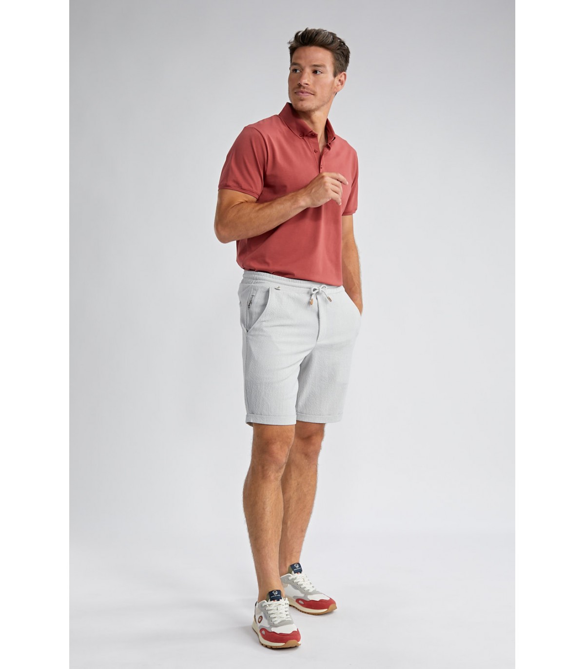 Bermuda jogging benson & cherry gris