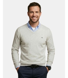 Pull col v fynch hatton 824offwhite