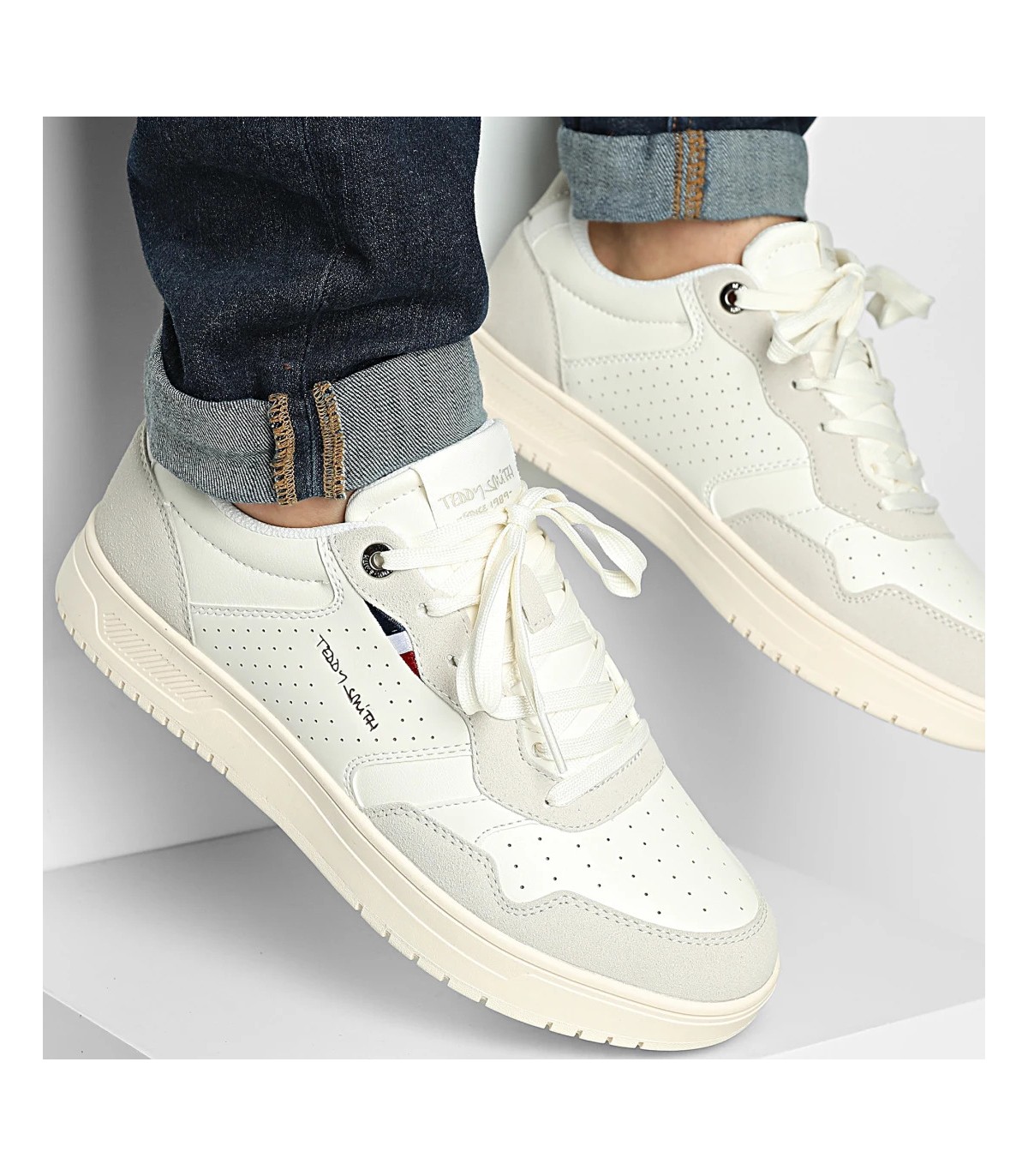 Baskets teddy smith white
