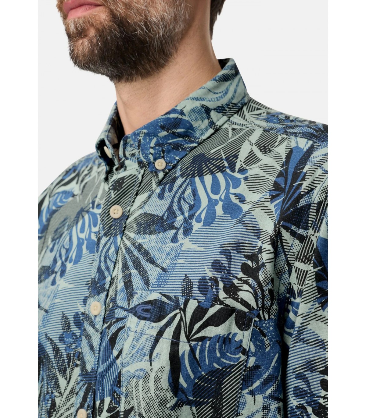 Chemise mc camel 44indigo