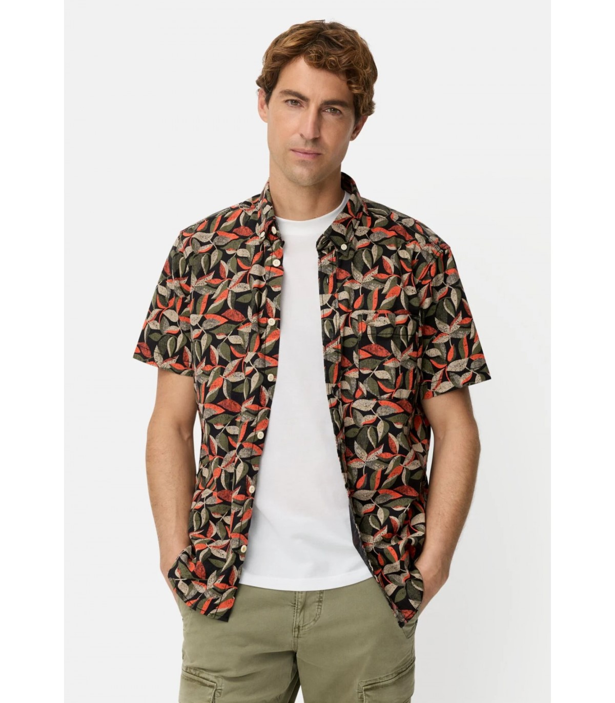Chemise mc camel 66orange