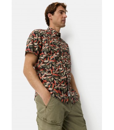 Chemise mc camel 66orange