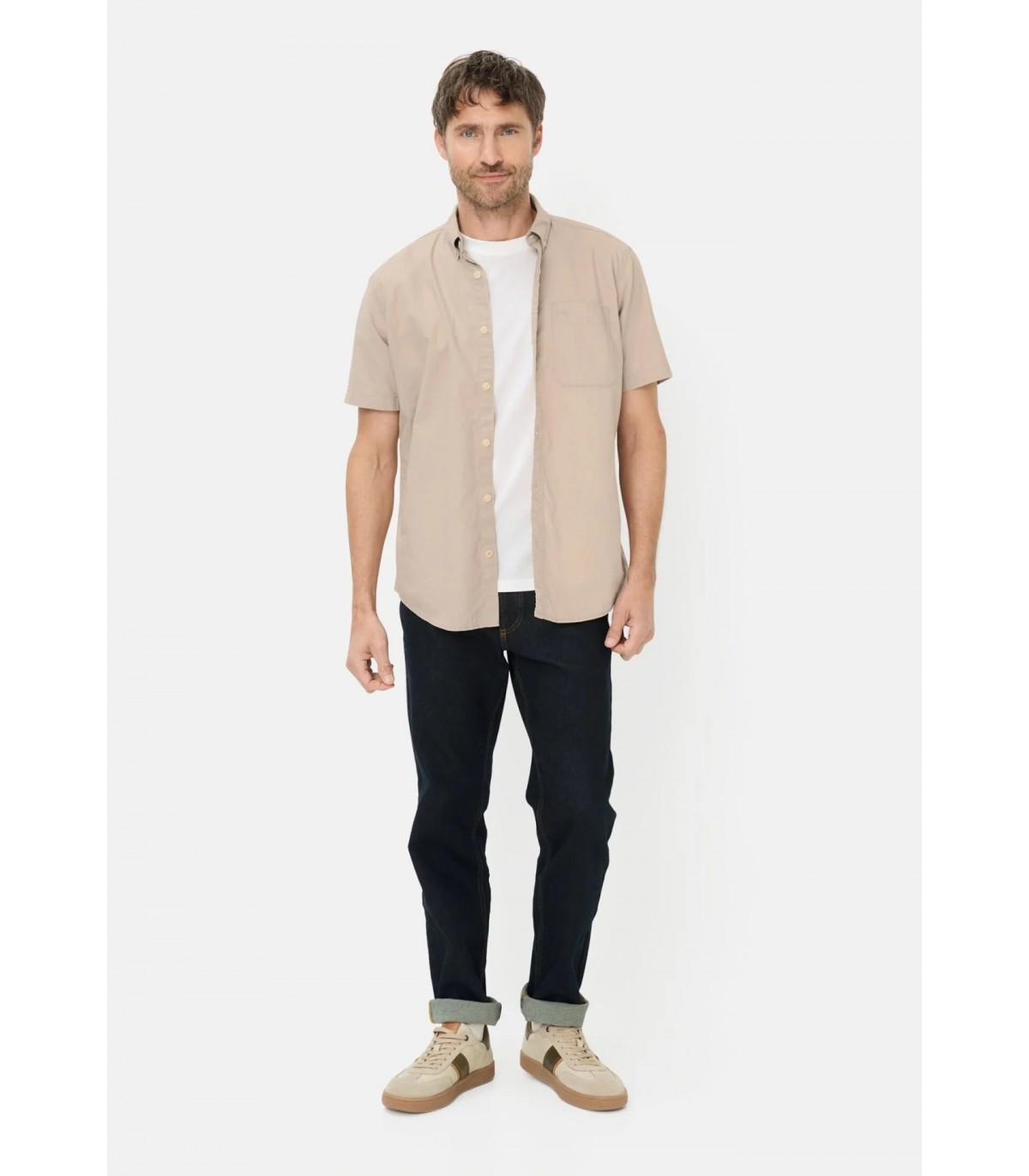 Chemise mc camel 17beige