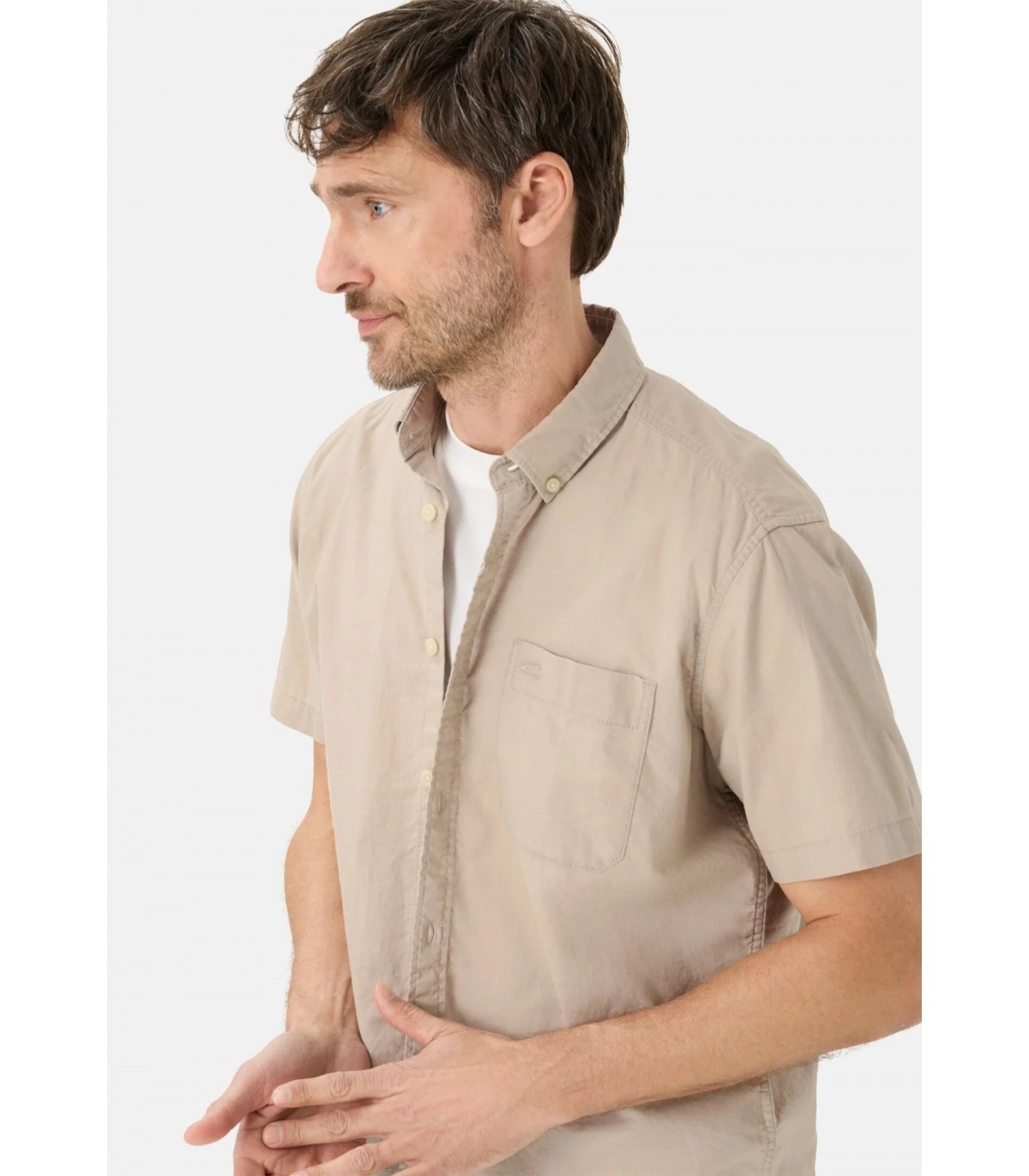 Chemise mc camel 17beige