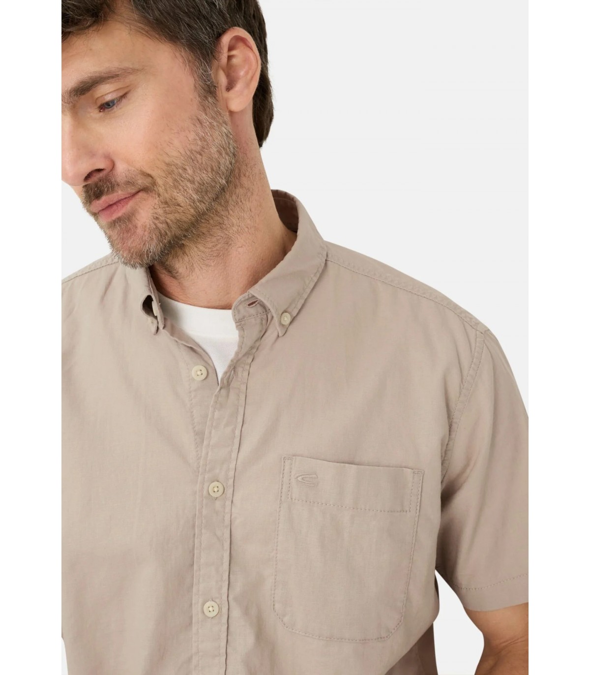 Chemise mc camel 17beige