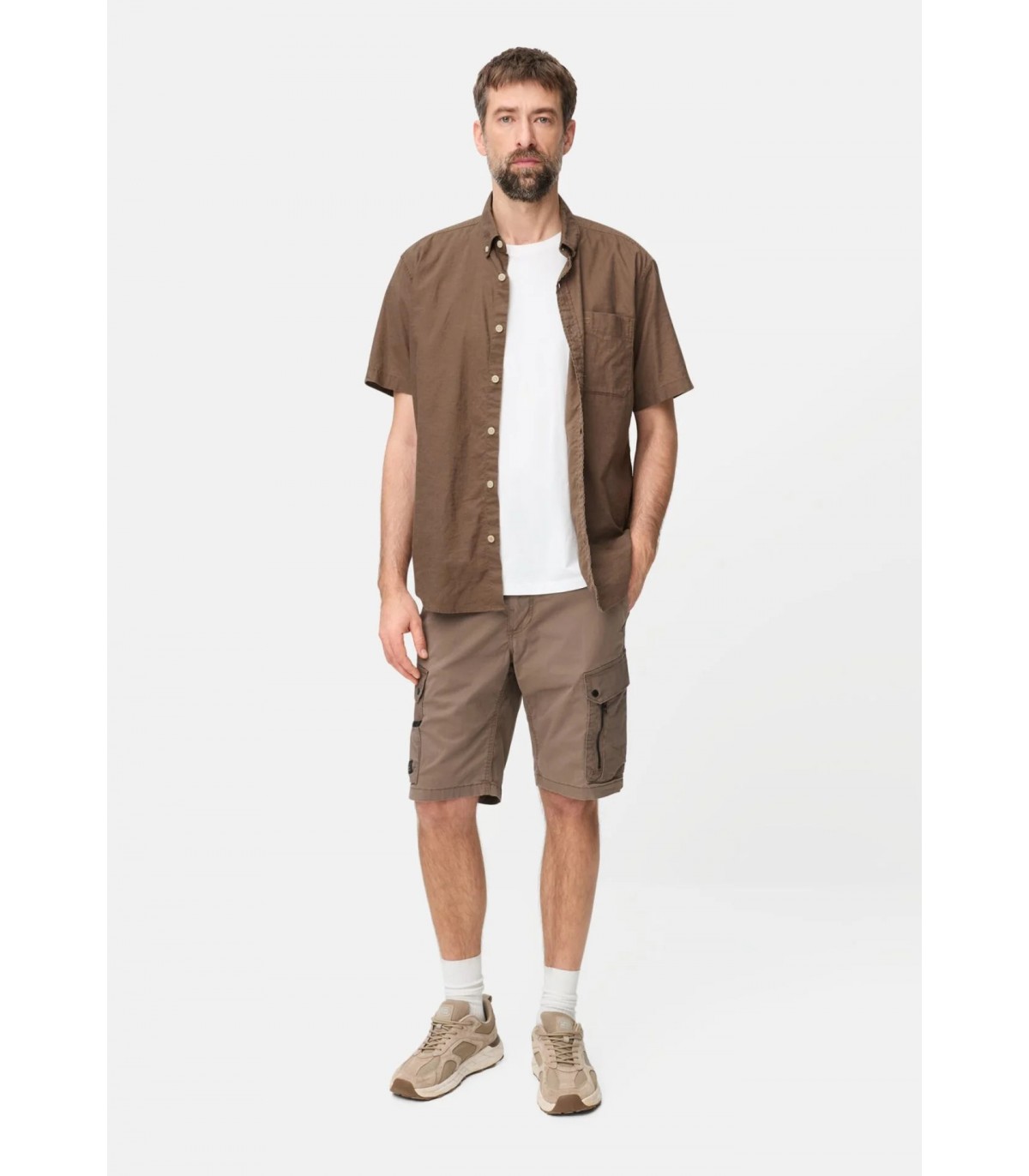 Chemise mc camel 26choco