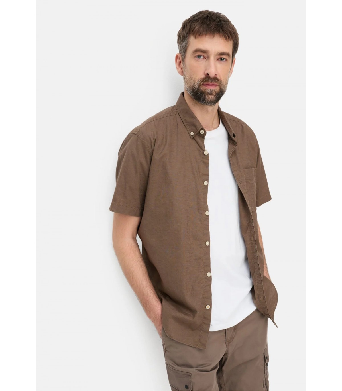 Chemise mc camel 26choco