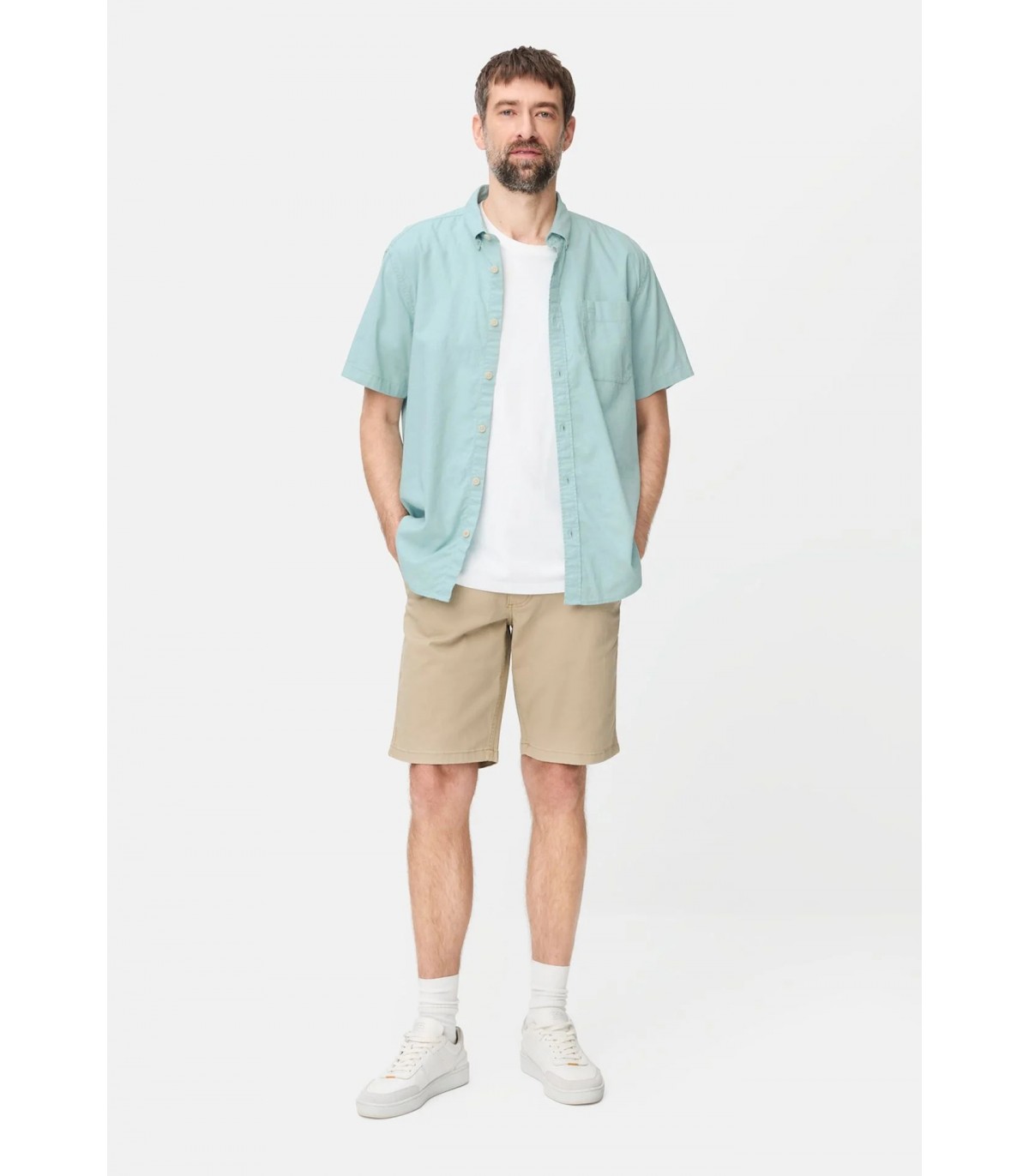 Chemise mc camel 32turquoise