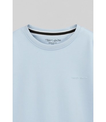 Sweat col rond teddy smith 322dpastelblue