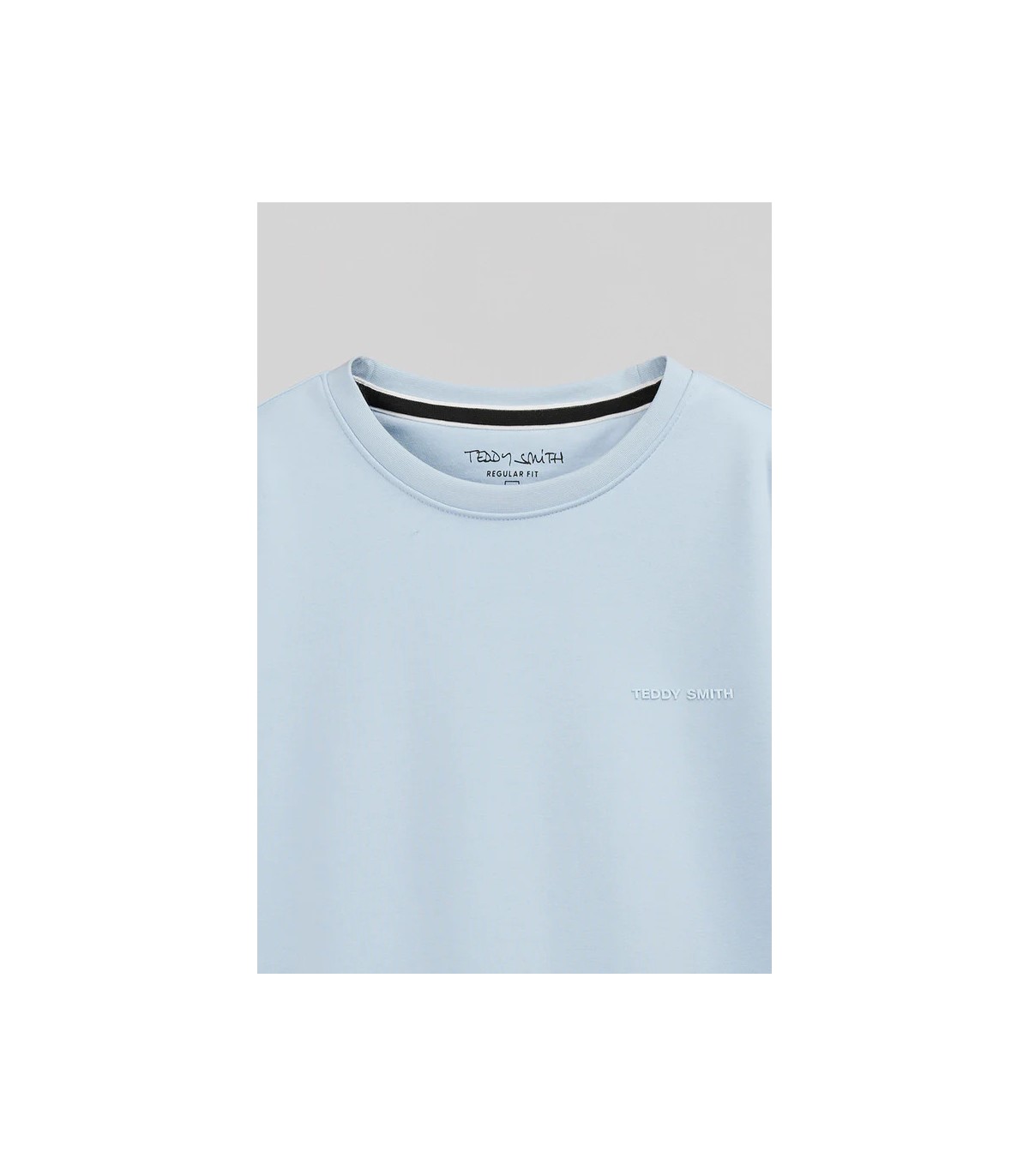 Sweat col rond teddy smith 322dpastelblue