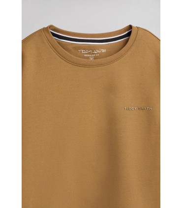 Sweat col rond teddy smith 565cnoisette