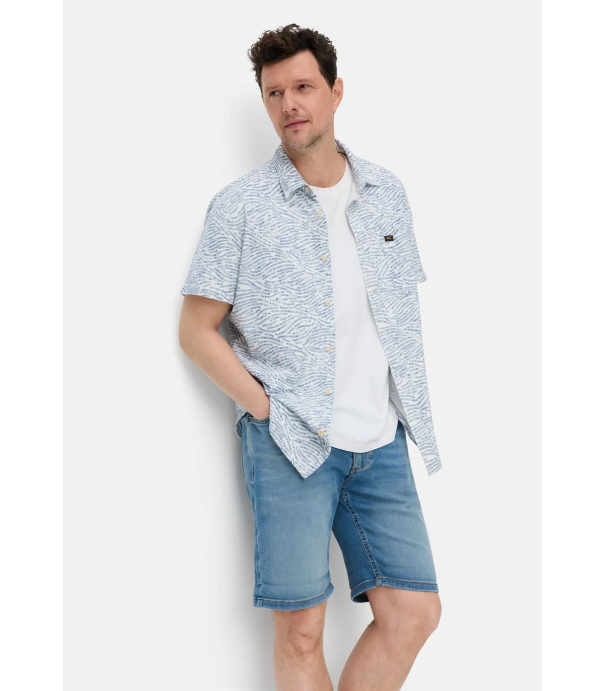 Chemise mc camel 44bleu