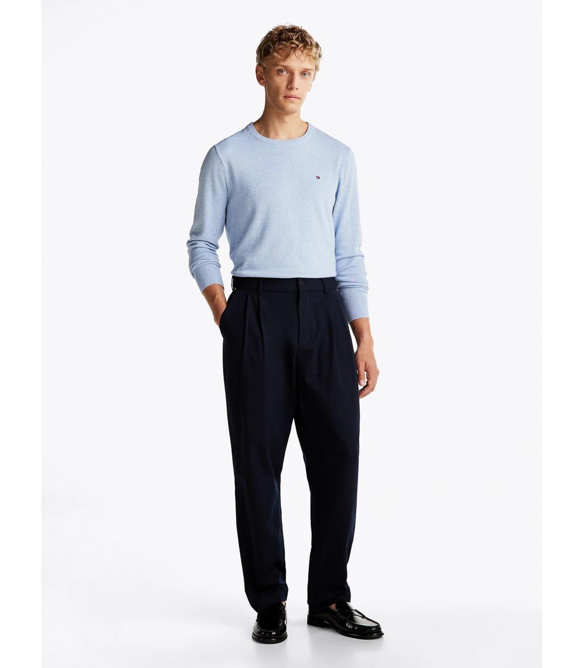 Pull col rond tommy menswear dv5vesselblue
