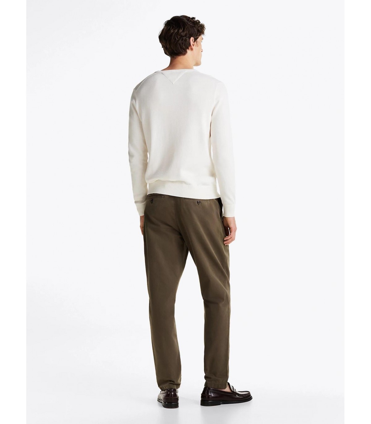 Pull col rond tommy menswear z00ivory