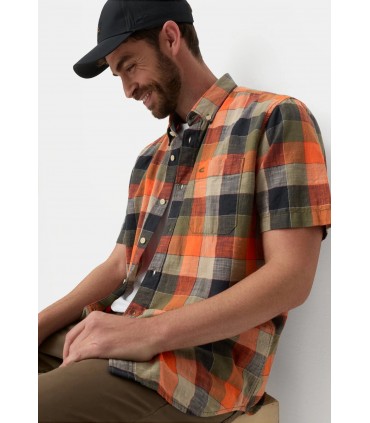 Chemise mc camel 66orange