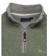Pull col zippe ethnic blue tilleul