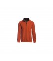 Pull Col zippe Ethnic Blue