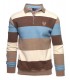 Polo ml ethnic blue ciel