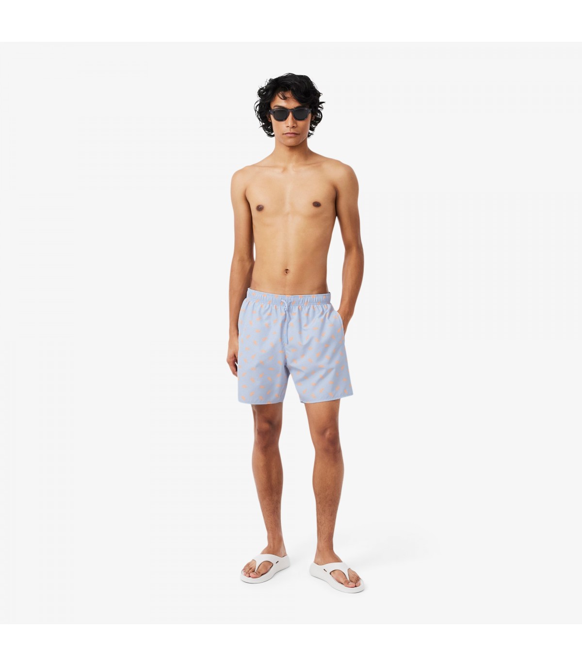 Maillot de bain lacoste hba-chambray