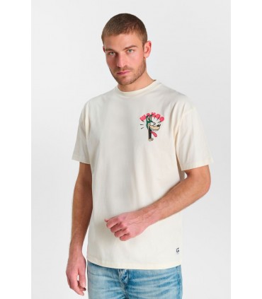 Tee shirt mc tps cerises 1036offwhite