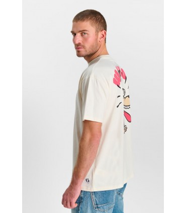Tee shirt mc tps cerises 1036offwhite