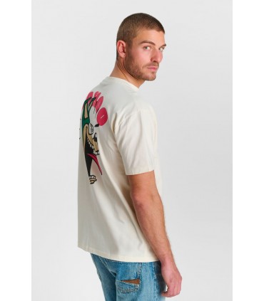 Tee shirt mc tps cerises 1036offwhite