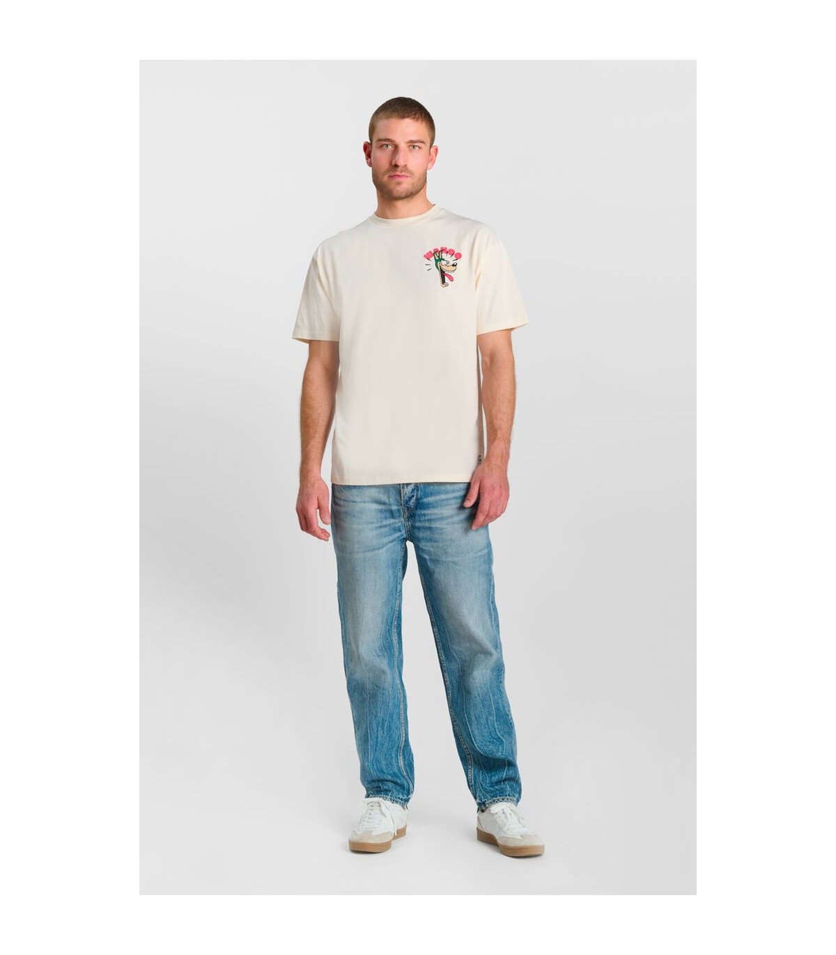Tee shirt mc tps cerises 1036offwhite