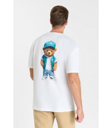 Tee shirt mc tps cerises 1001white