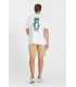 Tee shirt mc tps cerises 1001white