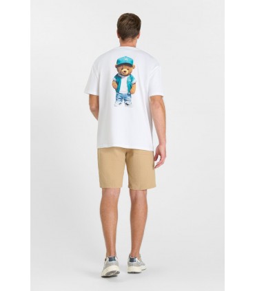 Tee shirt mc tps cerises 1001white