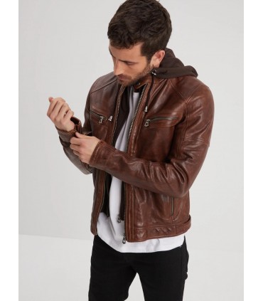 Blouson daytona darkcognac