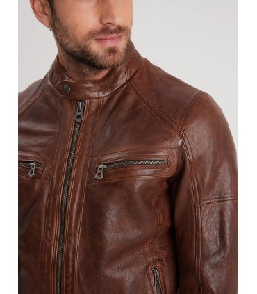 Blouson daytona darkcognac