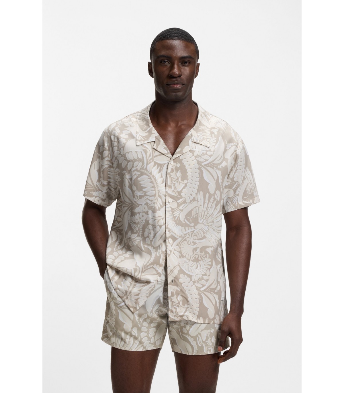 Chemise mc boss black 274lightbeige