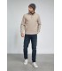 Pull col zippe benson & cherry taupe