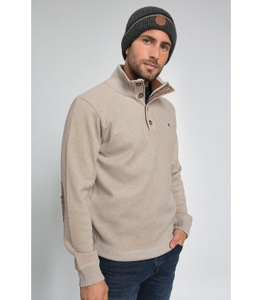 Pull col zippe benson & cherry taupe