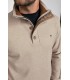 Pull col zippe benson & cherry taupe