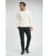 Pull col rond benson & cherry ecru