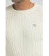 Pull col rond benson & cherry ecru