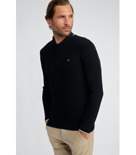 Pull col rond benson & cherry noir