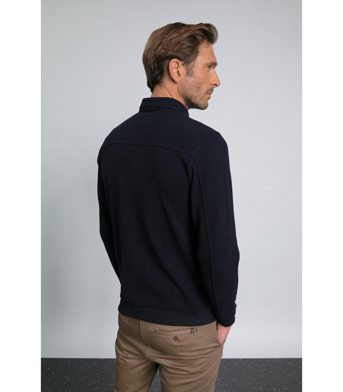 Sweat col polo benson & cherry marine
