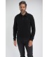 Sweat col polo benson & cherry noir
